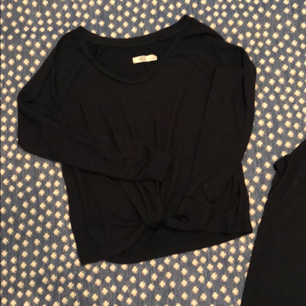 UGG Fallon Baby Terry black pajama set sz Med